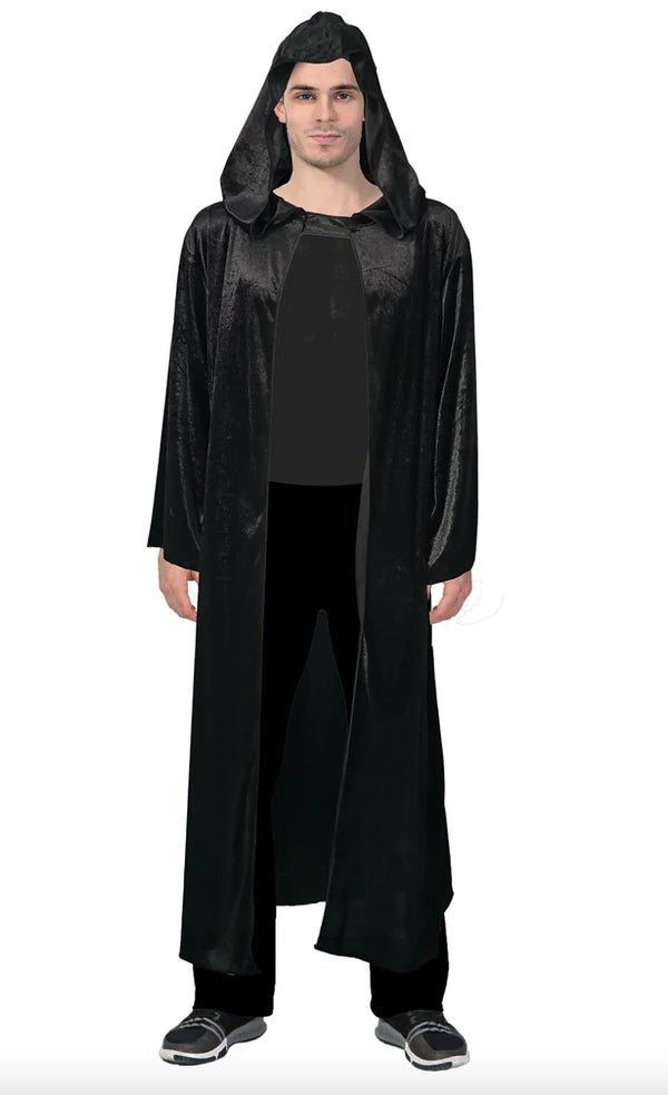 ADULT BLACK ROBE (STRETCH POLYESTER)